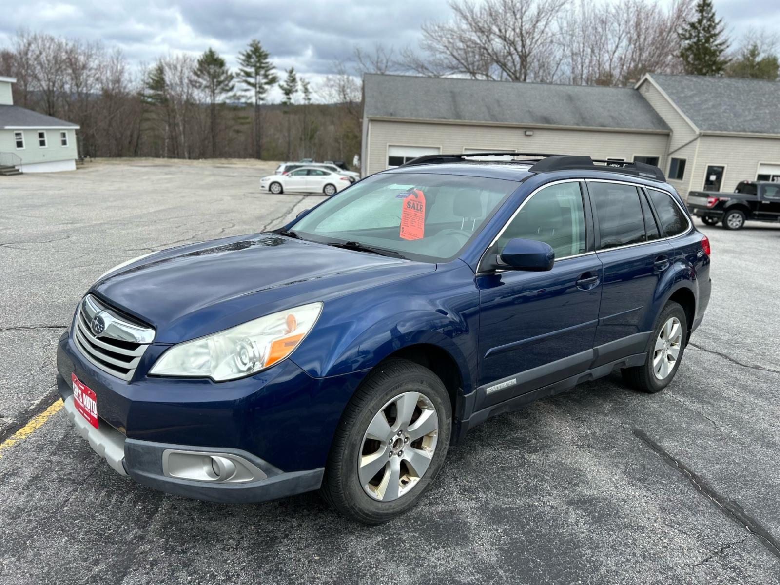 2011 Blue /Tan Subaru Outback (4S4BRDKC2B2) , located at 27 Main St., Norway, MD, 04268, (207) 743-0900, 44.199795, -70.530807 - Photo #0